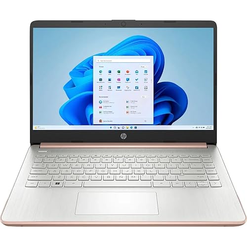HP Stream 14-inch Laptop, Intel Celeron N4000, 4 GB RAM, 64 GB eMMC, Windows 10 Home in S Mode with Office 365 Personal for 1 Year (14-cb187nr, Diamond White)