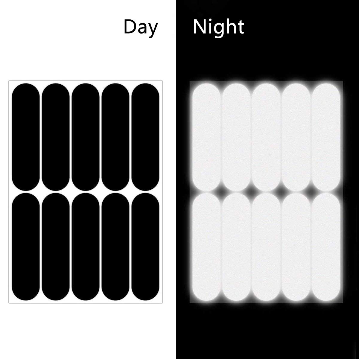 50 Adesivi Catarifrangenti - Nastro Riflettente Per Bici, Moto E Veicoli, Impermeabile E Multicolore