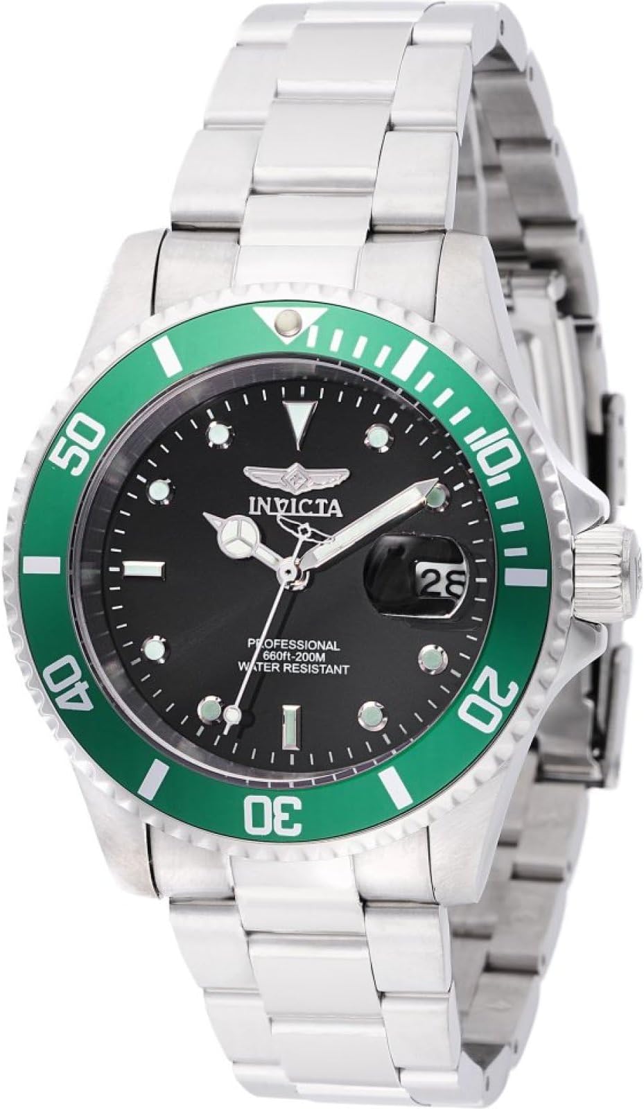 Invicta Pro Diver Men 40mm Stainless Steel Steel Black dial PC32 Quartz