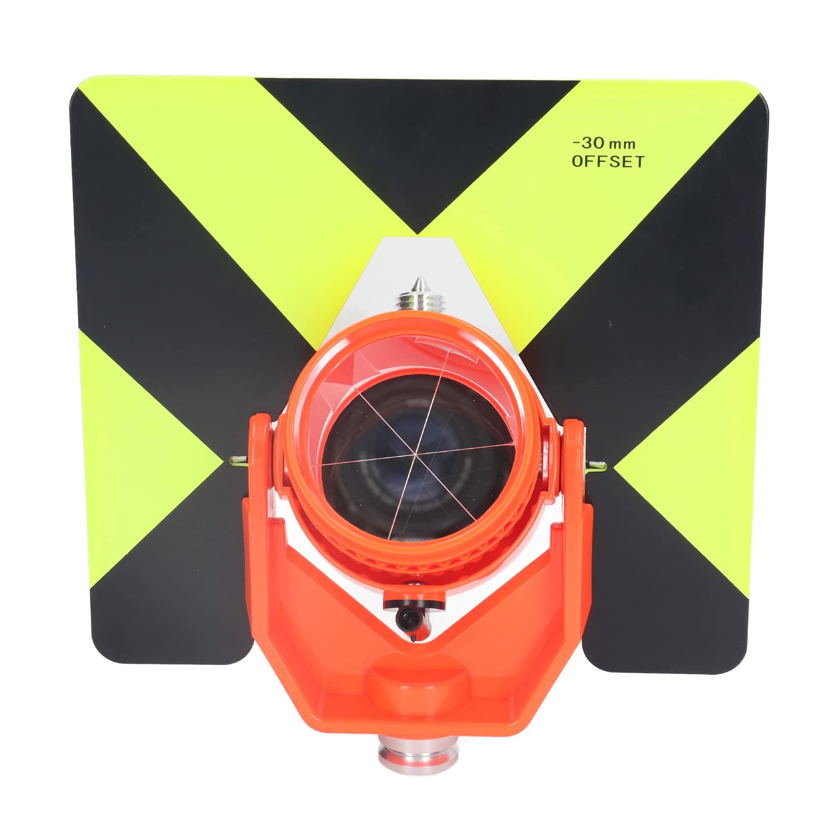 Prisma topográfico Herramienta de Prisma de inclinación única de Vidrio óptico con Estuche Protector ABS para estación Total Topografía terrestre Construcción de Carreteras