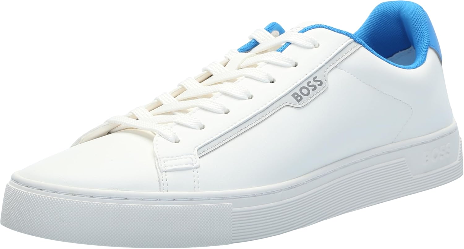 BOSS Mens Rhys Cupsole Small Logo Sneaker