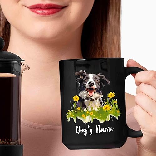 Miniatura 3 de Taza personalizada con nombre, taza de café para amantes de Border Collie, taza Border Collie, regalos conmemorativos para amantes de las mascotas,