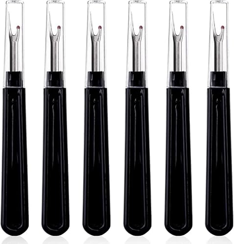 Juego de 6 piezas de desgarrador de costura, agarre ergonómico para coser manualidades y quitar bordados y costuras