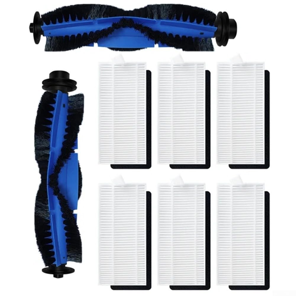 Recambios Para Robot Aspirador Venga VG RVC 3000 / 3001 - 6 Cepillos Laterales, 1 Cepillo Rodillo, 5 Filtros