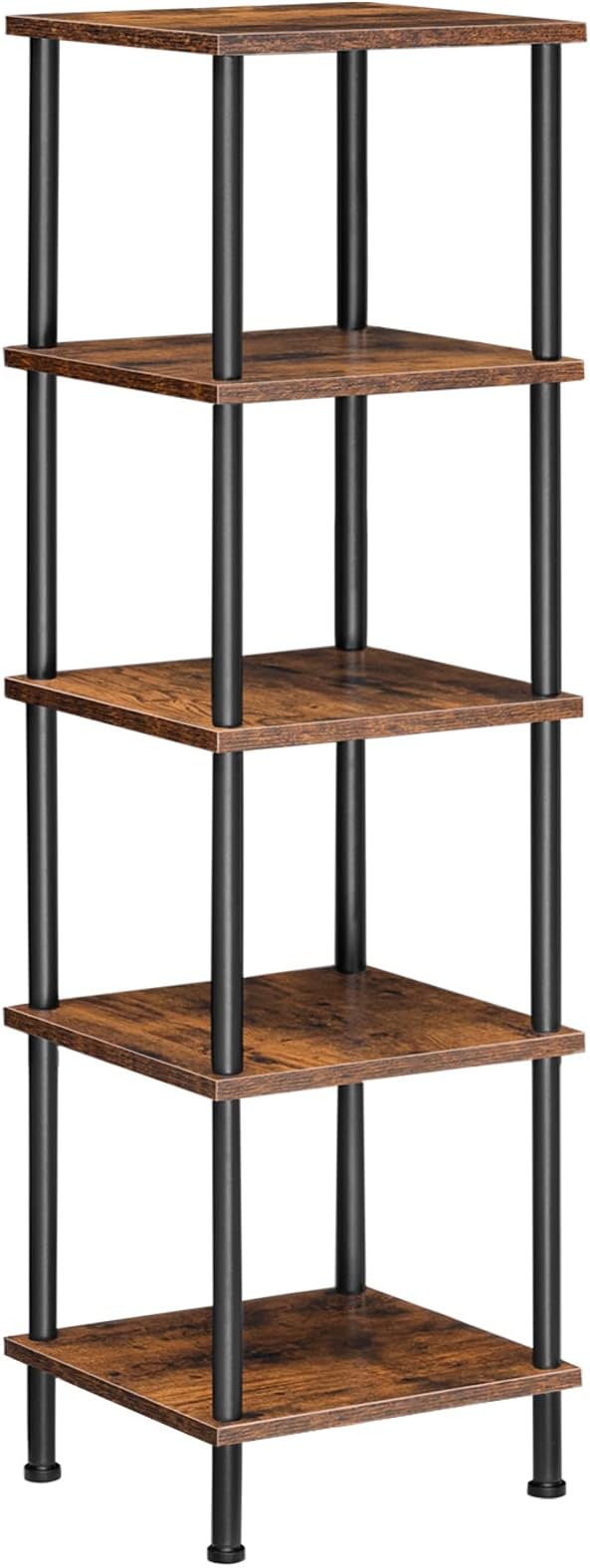 HOOBRO 5-Tier Corner Shelf Stand, Corner Square Rack Display Shelf ...