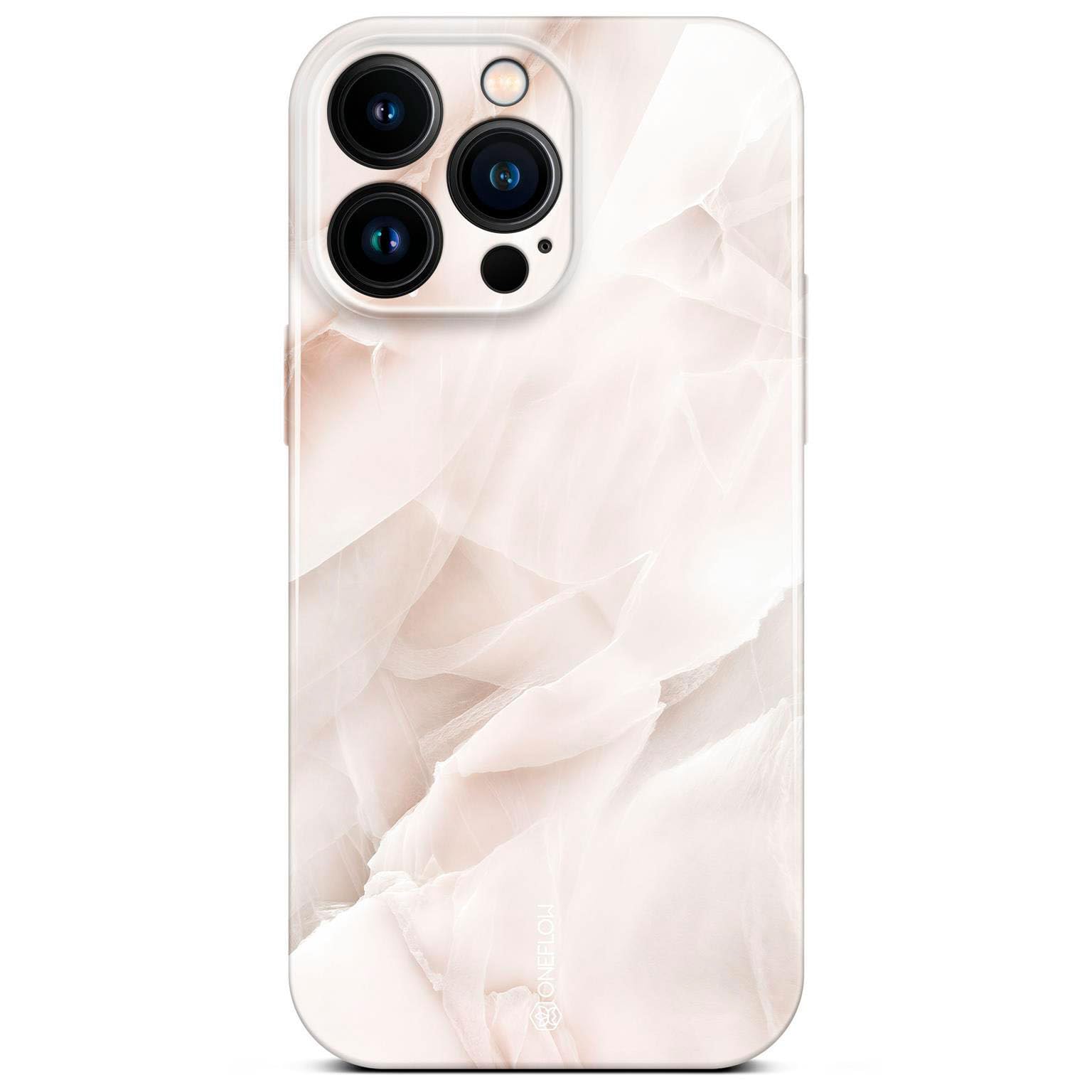 Coque iPhone 16 Pro Max marbre paillettes avec étui de protection - 8