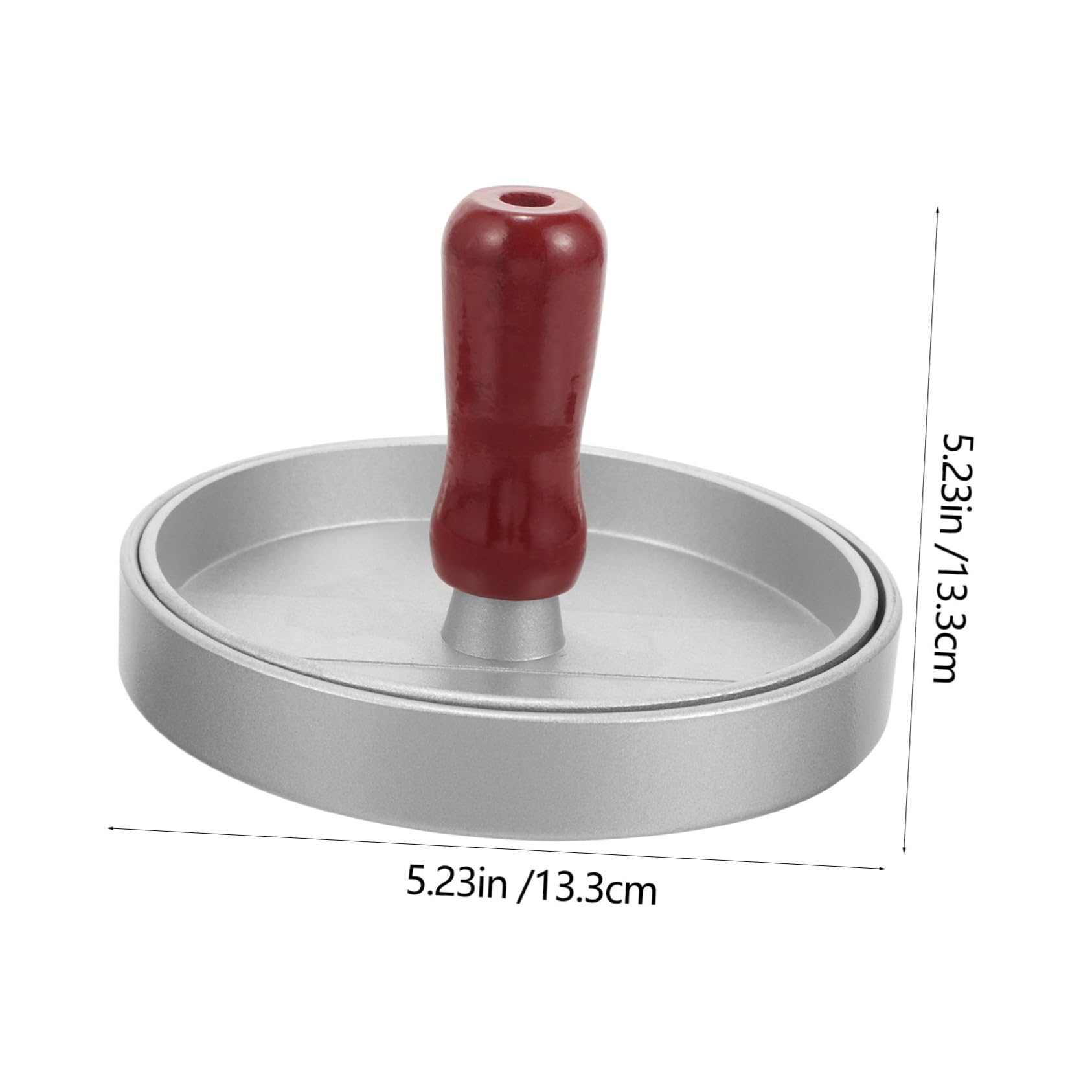 POPETPOP 1pc Shape Burger Meat Press Ergonomic Design for Easy Handling for Grilling BBQ and Cooking Space Saving Tool for Home Use Easy to Clean and Store