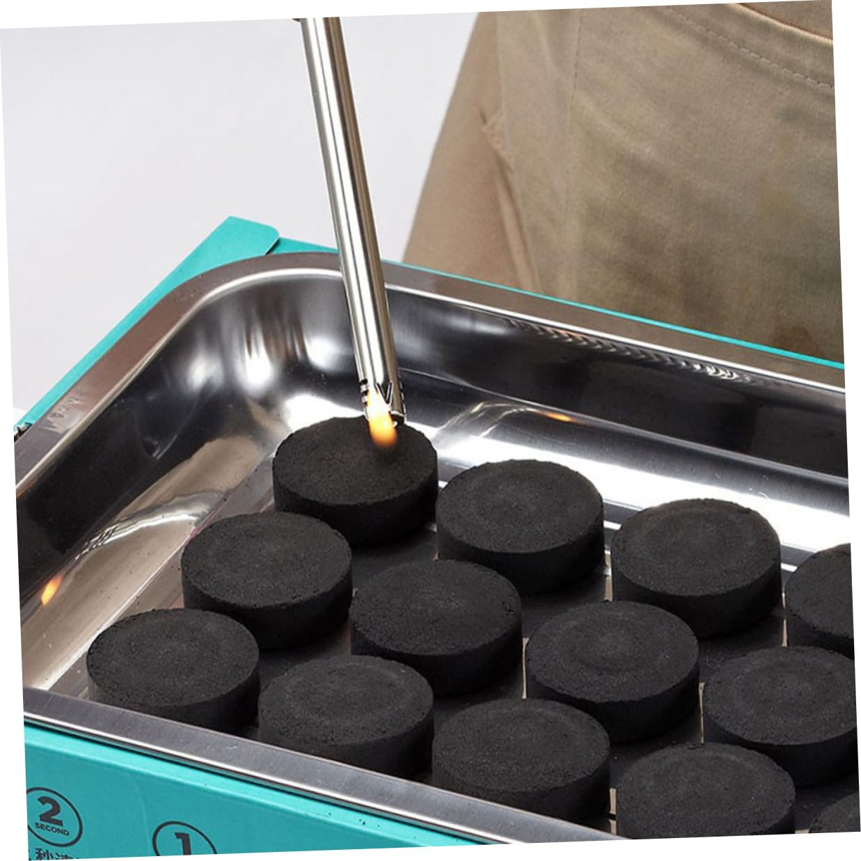 Carbón de Leña Portátil 70 Piezas, Carbón Vegetal Negro