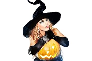 Halloween Witchy Business - Large Black Witch Hat, Best for Halloween Parties