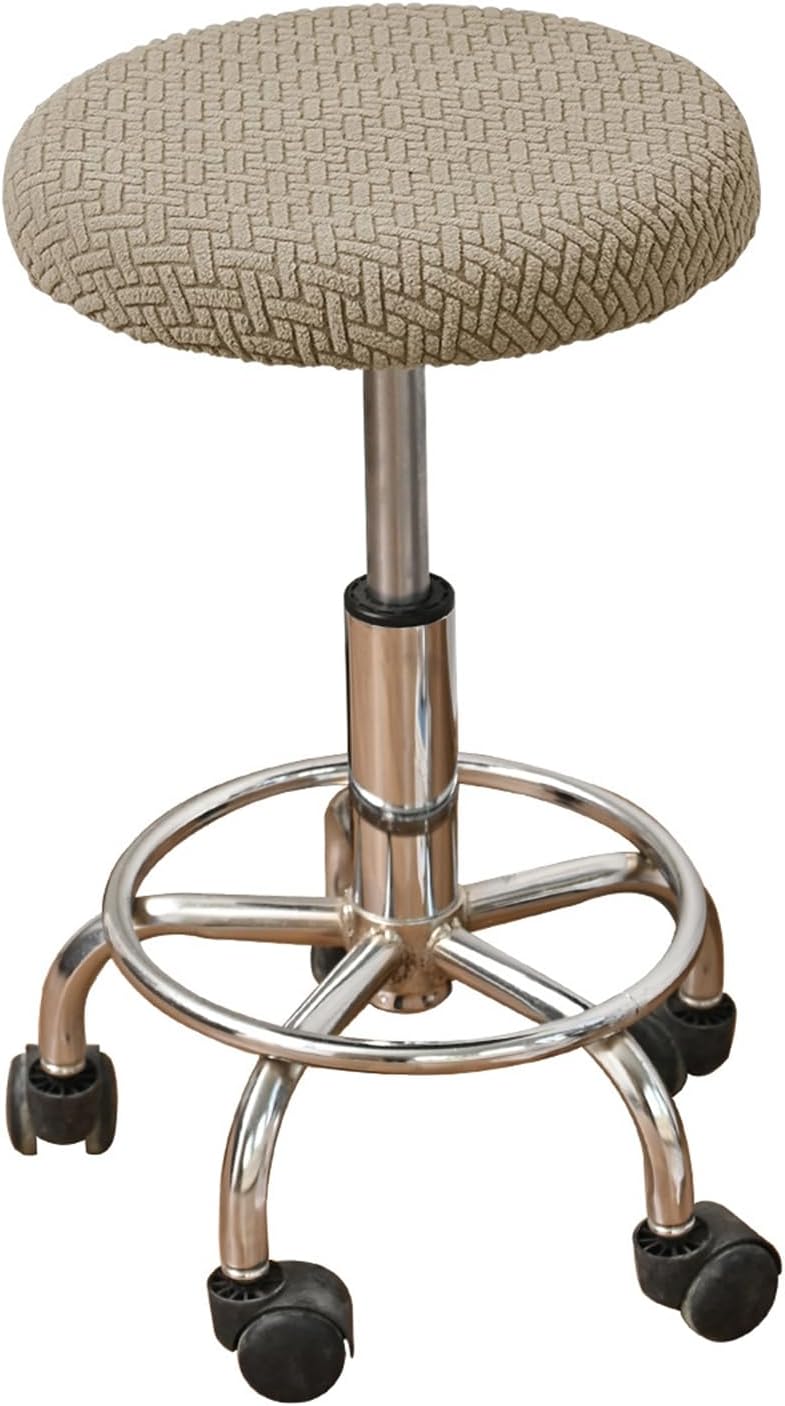 Snugly Fit Stool Slipcovers Premium Stretch Fabric Protects Against Scratches Fit for 48-58cm Diameter Stool Use Elasticity Covers Washable