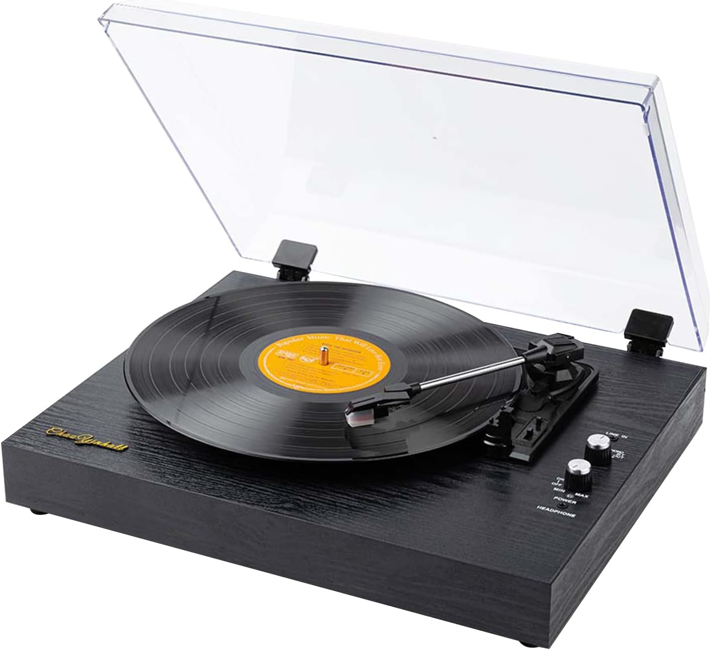 – Vinyl Records LP Turntable Retro Record Player Built-in Speakers Vintage Gramophone 3-Speed BT5.0 AUX-in Line-out RCA Output