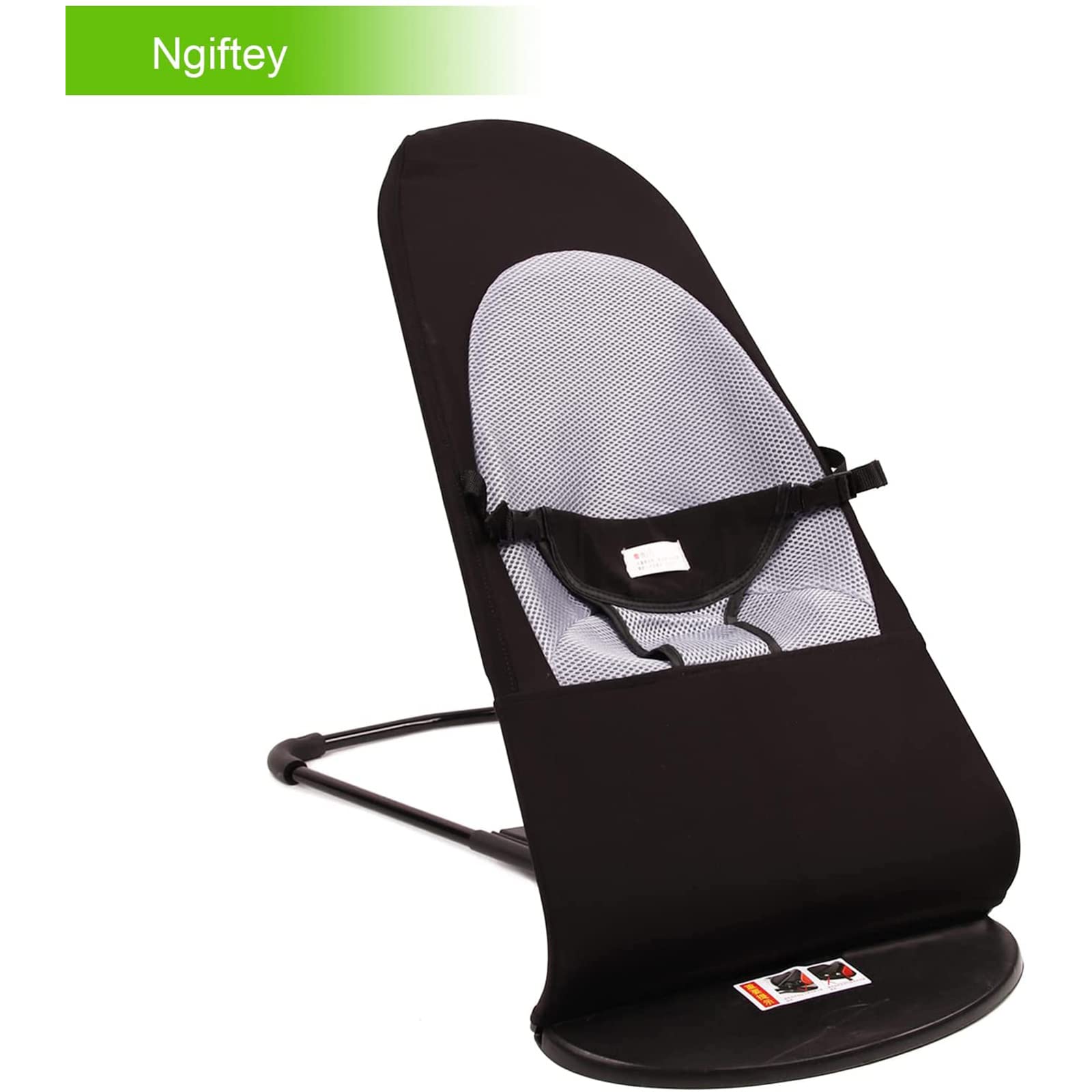 Sedia a Dondolo per Cani, Portatile, Pet Dog Cat Bed, Letto Pieghevole Adatto per Animali Domestici sotto 33 libbre / 15 kg, Nero