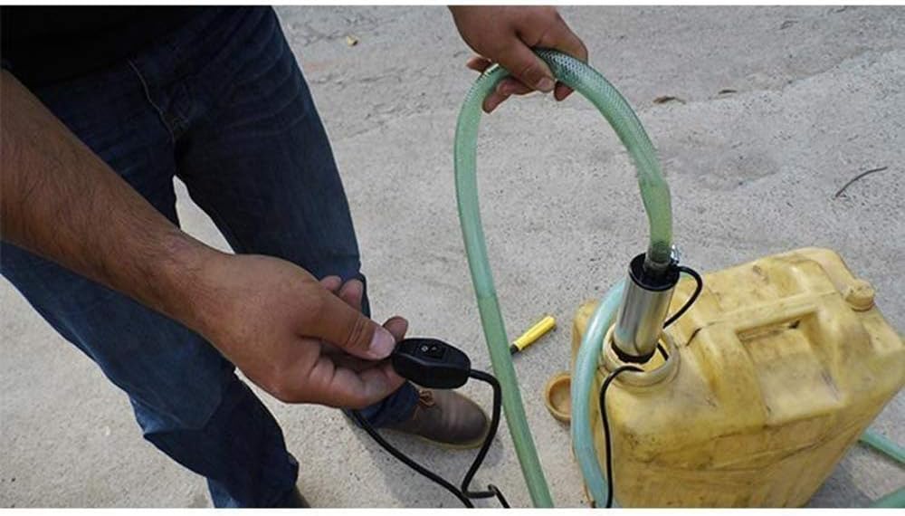 Portable Mini 12VDC 38mm Electric Submersible Pump for Pumping Diesel Oil Water 12L/min Fuel Transfer Pump