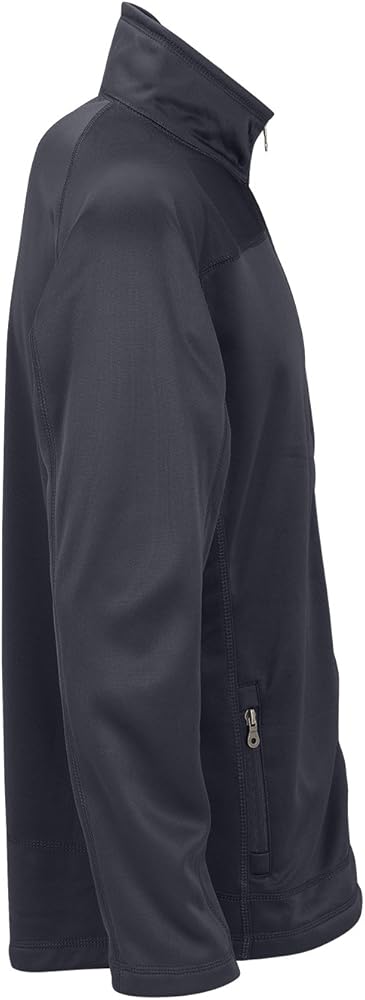 VANTAGE Men's Brushed Back Micro-Fleece Full-Zip Jacket, Navy, 3XL