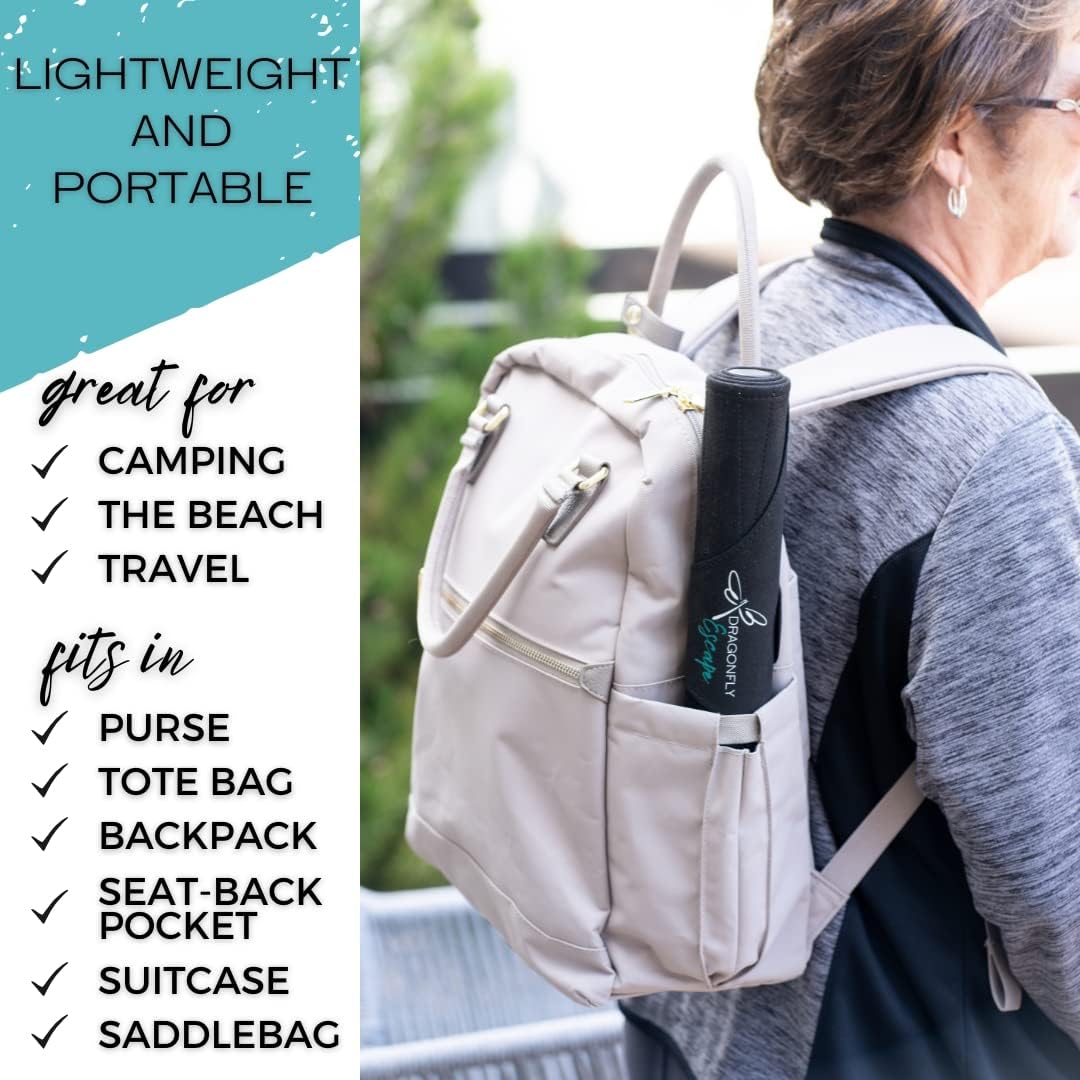 Roll-Up Travel Backgammon Game | Lightweight Roll-up Backgammon Set | Travel Backgammon Sets for Adults | Travel-Size Strategy Game for Camping, Backpacking or Beach | Wine & White