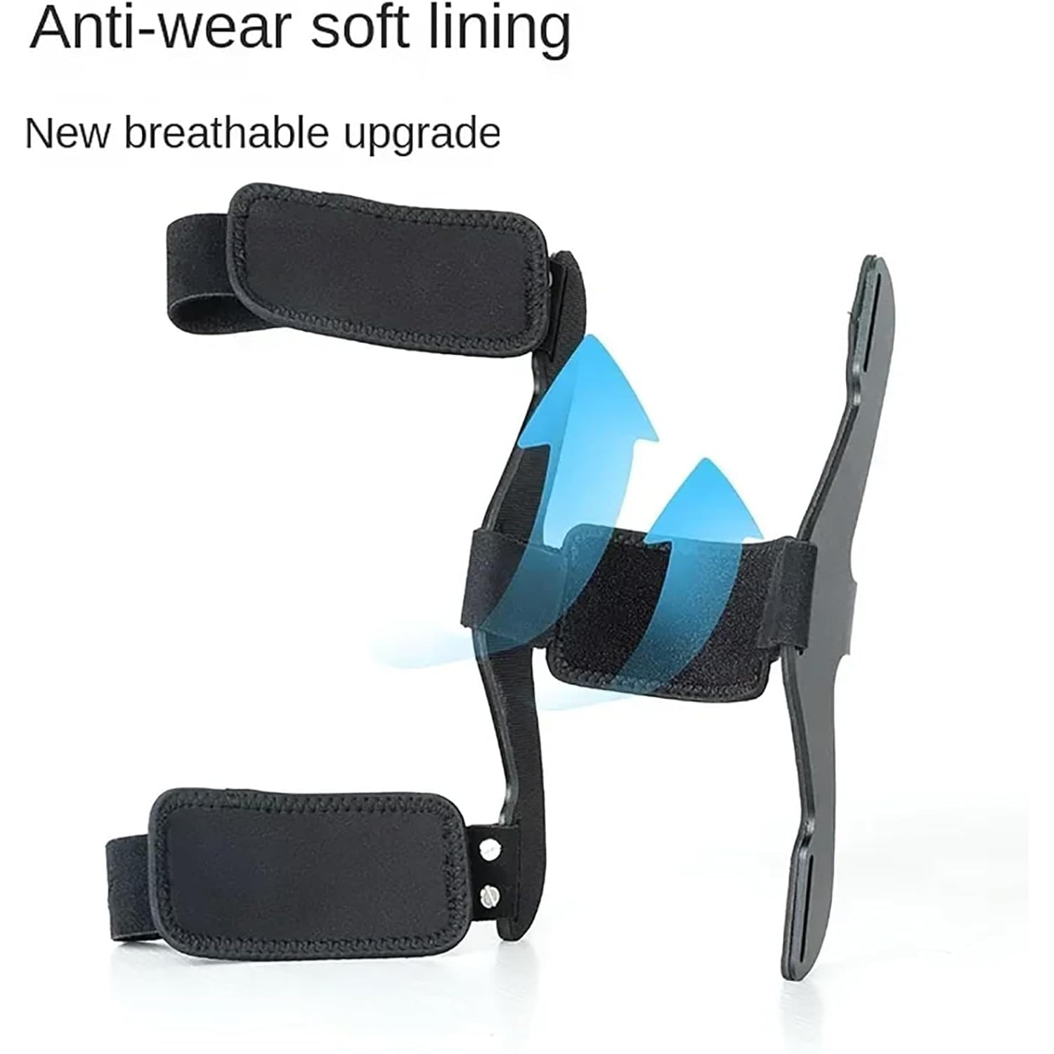 ERICAT Rodilla Medial Hyperextension Apoyo, Rodilla Hyperextension Corrector, Ampliar Thicken Correas Y Caminar Sin Resbalar, Científico Razonable De Corrección, para El Alivio del Dolor, Post Op