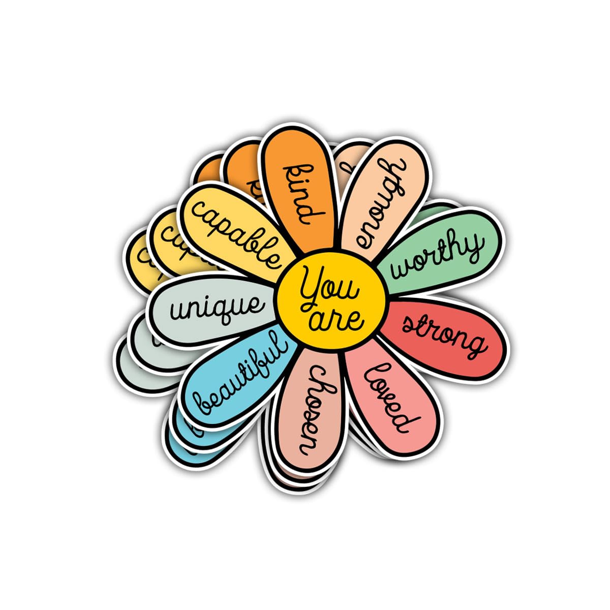 3Pcs You are Unique Enough Worthy Loved Bible Verse Jesus Christian Inspirational You Are Beautiful Worthy You Are Enough Stickers Motivational Decal