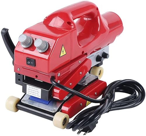 Máquina de soldadura automática de 800 W, kit de soldador de cuña caliente de revestimiento de geomembrana de regazo de 3.9 in, soldador de plástico