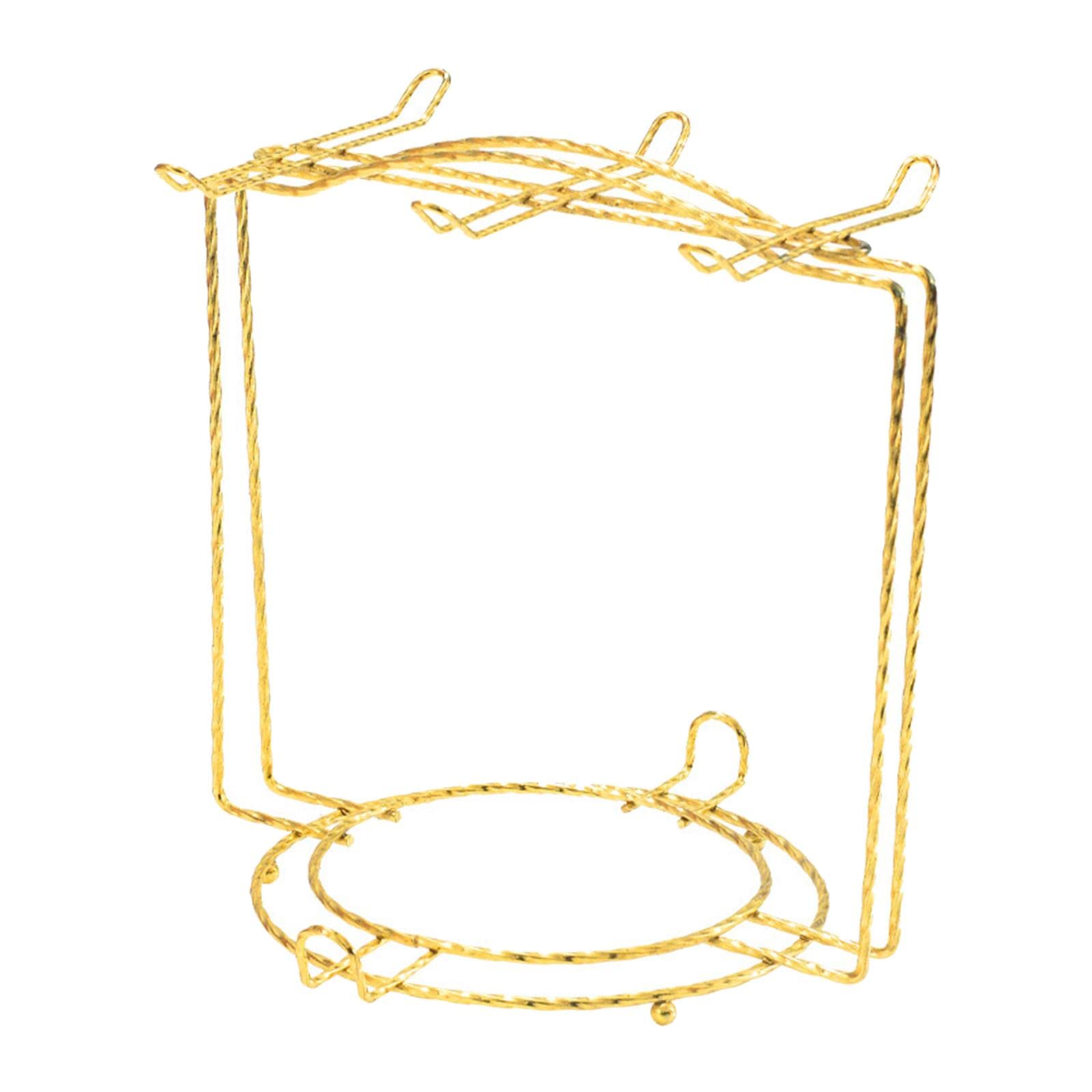 MERISHOPP Mug Holder Stand Anti Corrosion Storage Rack Organizer for Kitchen Gold-image-43