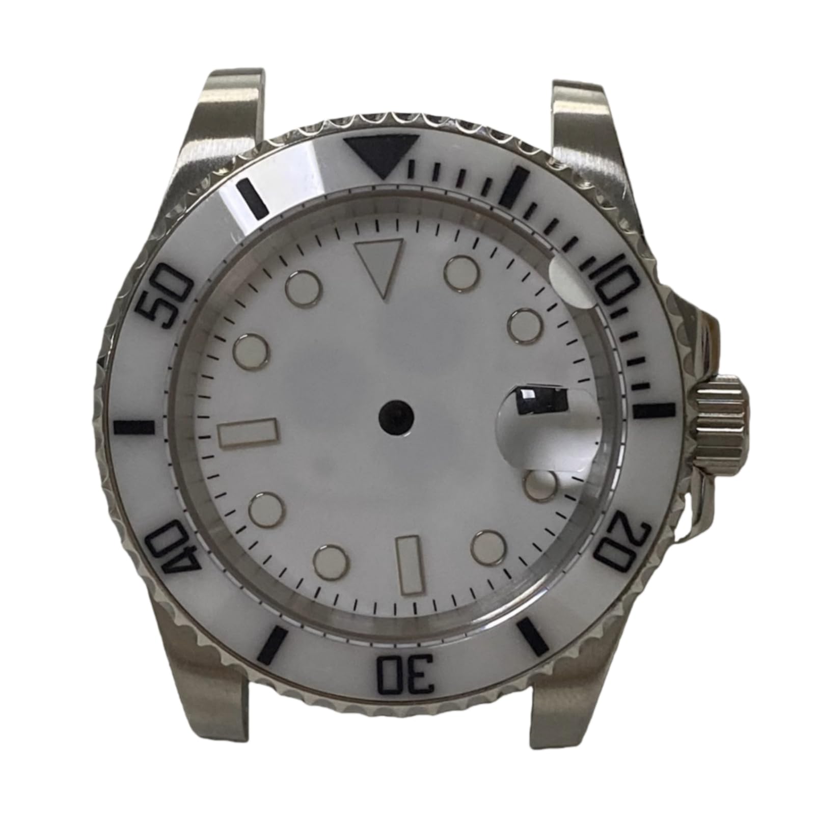 Destro Stil GMT Uhrengehäuse 40mm Linke Krone Saphirglas Datumslupe 8215 3804 Automatikwerk für Rolex Submariner