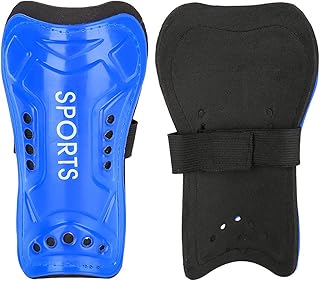 Caneleiras de Futebol 1 par de Caneleiras de Futebol Infantil, Caneleiras de Futebol Infantil Caneleiras de Futebol Protetor de Perna Protetor de Segurança Esportivo para (Azul)