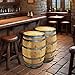 LYUGGAGE Oak Rye Whiskey Barrel 15 Gallon with Barrel Cover, Fresh Empty Barrel, Refillable, Authentic White Oak Barrel for Decorative and DIY Projects, Aging Homebrew Beer, Wine, Cider, Spirits