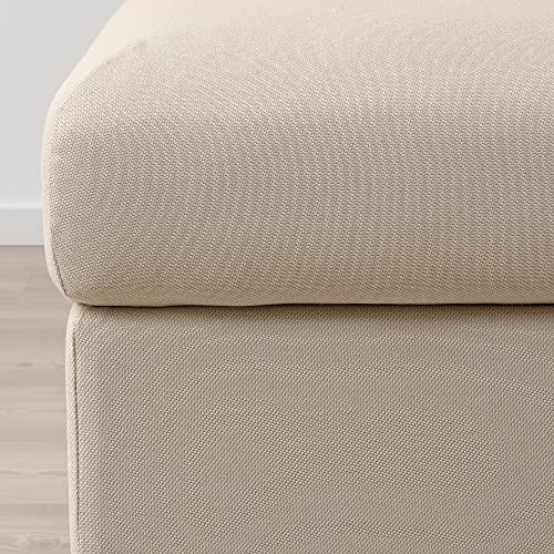 Pouf avec rangement Vimle beige ProTuning pour vos soirées - 5