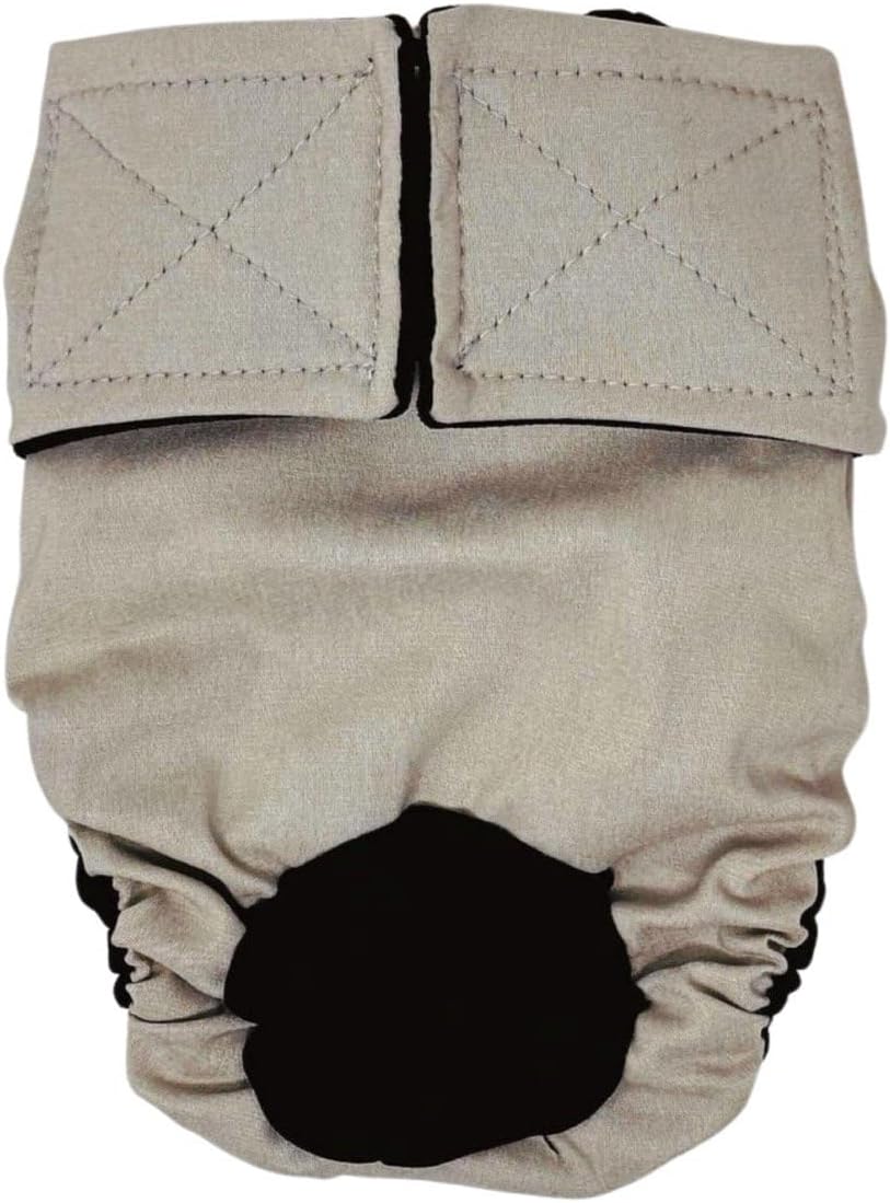 Frosty Cream Dog Diaper, XS, Without Tail Hole - Made in USA