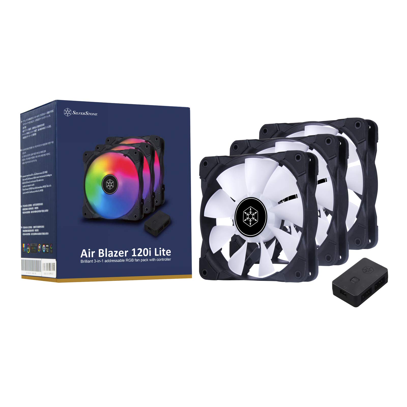 Amazon | SilverStone Technology 3個パック エアブレザー 120mm ARGB