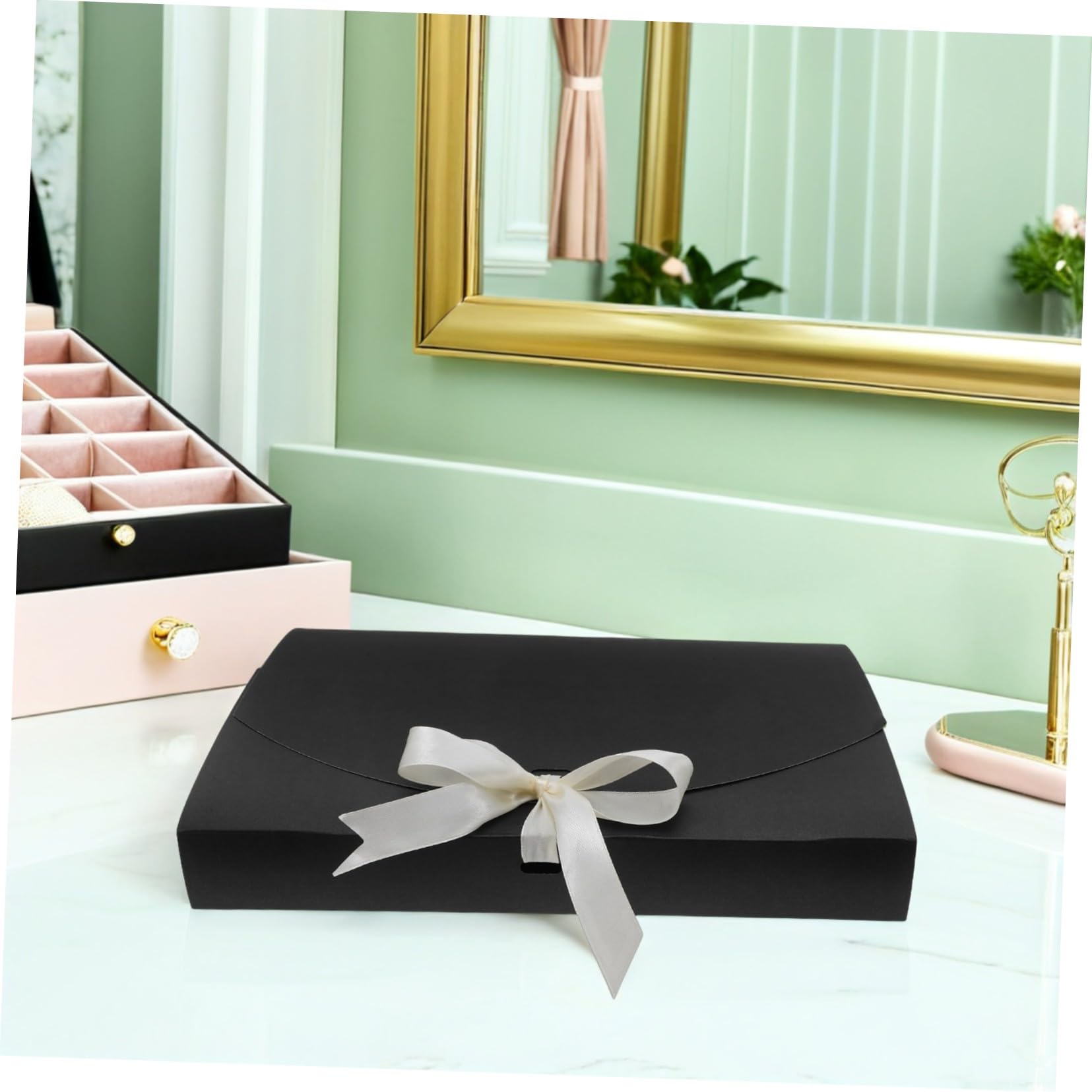 Cabilock 20 Stück Geschenkverpackung Boxen aus Papier mit Schleife für Schals und Handtücher 26x17,5x3,5 Cm Praktische und Vielseitige Geburtstagsgeschenktüten