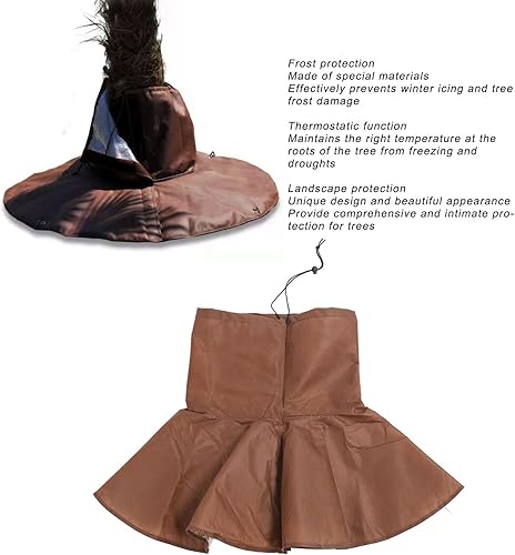 Miniatura 6 de Cubiertas para plantas, protección contra congelación para raíces de árboles, 11.8 pulgadas, bolsa de protección contra heladas de plantas de raíz