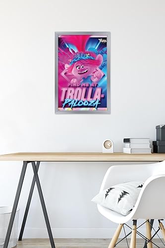 Miniatura 6 de Trends International Trolls Band Together - Póster de pared de amapola, 14.72 x 22.37 pulgadas, versión enmarcada en plata