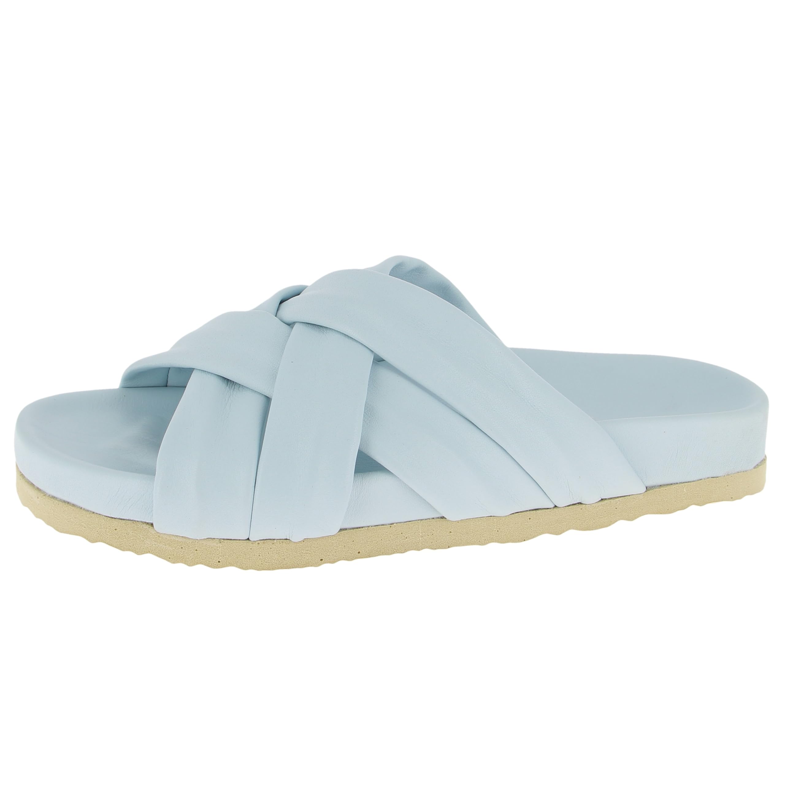 Andrea Conti Women's Mules Flat Slippers, H Blue, 7 UK