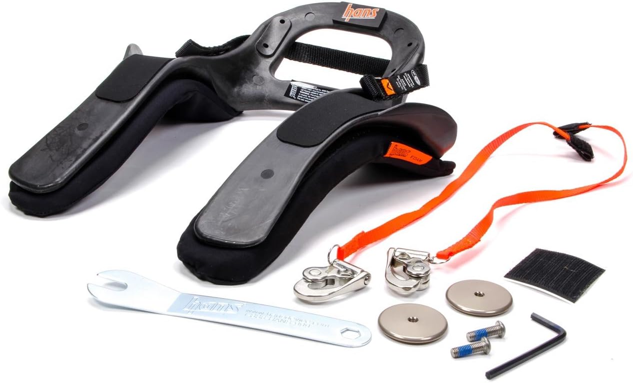 HANS Sport III Device Large, Quick Click Anchor, SA Helmet