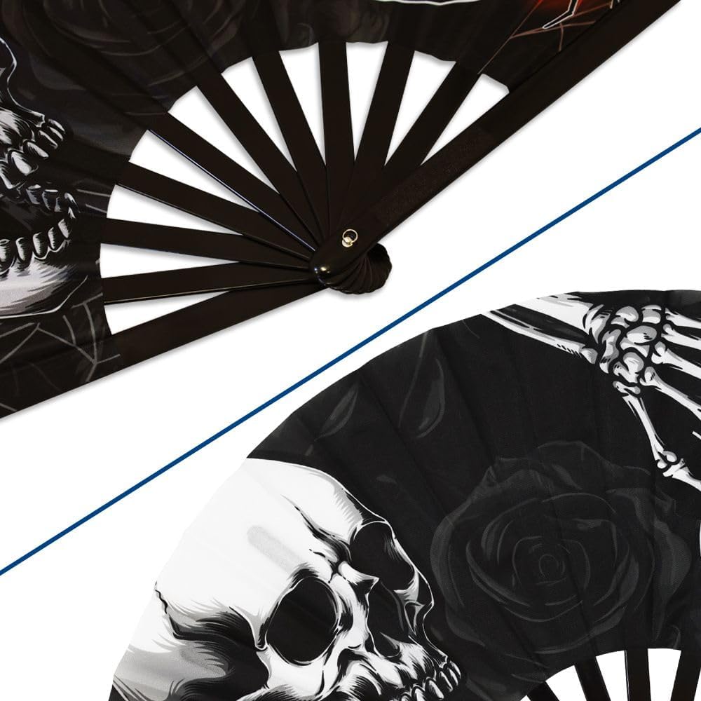 Infinity Republic Black Rose X-Large Clacking Hand Fan