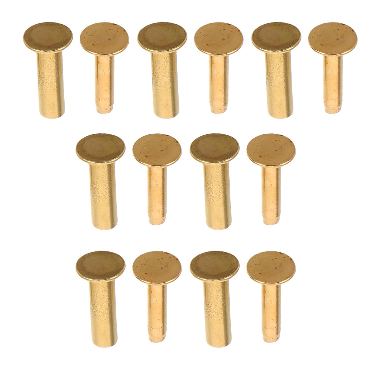 Knife Rivets Kit 14 Pairs Copper Fasteners for Kitchen Handles