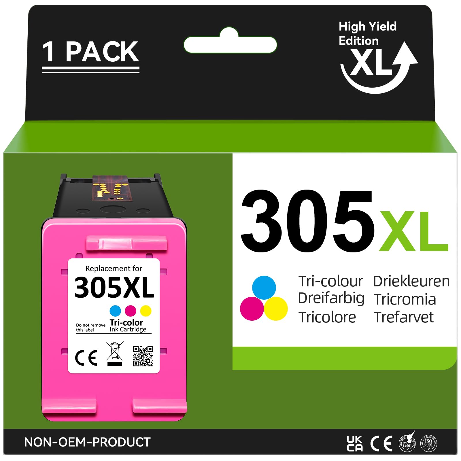 305 XL Farbe Patronen Kompatibel für HP 305 Druckerpatronen für Deskjet 4120e Druckerpatronen für Deskjet 2710 2720 2722 DeskJet Plus 4100 4120 4130 Envy 6000 6010 6020 6032 Envy Pro 6420