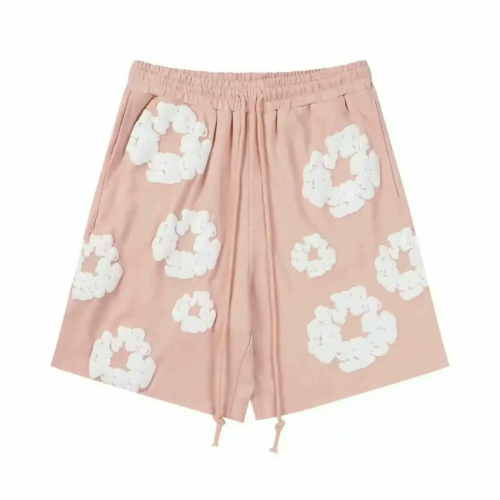 Pantaloncini Nuovi Pantaloni da Spiaggia Estiva Casual Americano Kapok Stampato Short di Fiori Vacanze All'aperto per Uomini Maschi-d12131-s