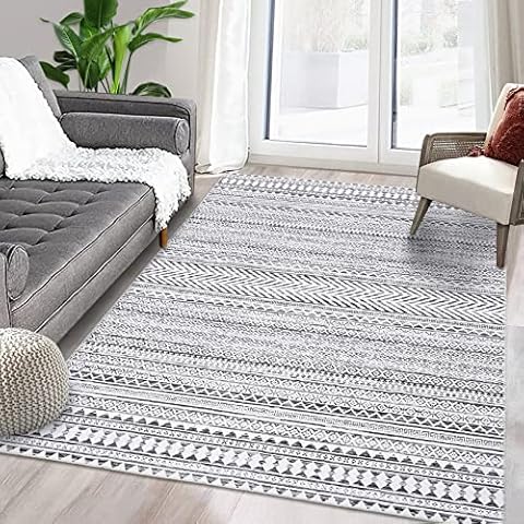 LuxFocus Washable Low Pile Rug for Home Cover