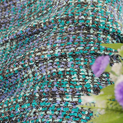 Bytide Multi Color Boho Knitted Throw Blankets With Fringe Tassels, Soft Chic Lightweight Afghan Mexican Throw Blankets For Couch Bed Sofa Chair Outdoor (Teal Multi 60 X 80 In) #TOP4