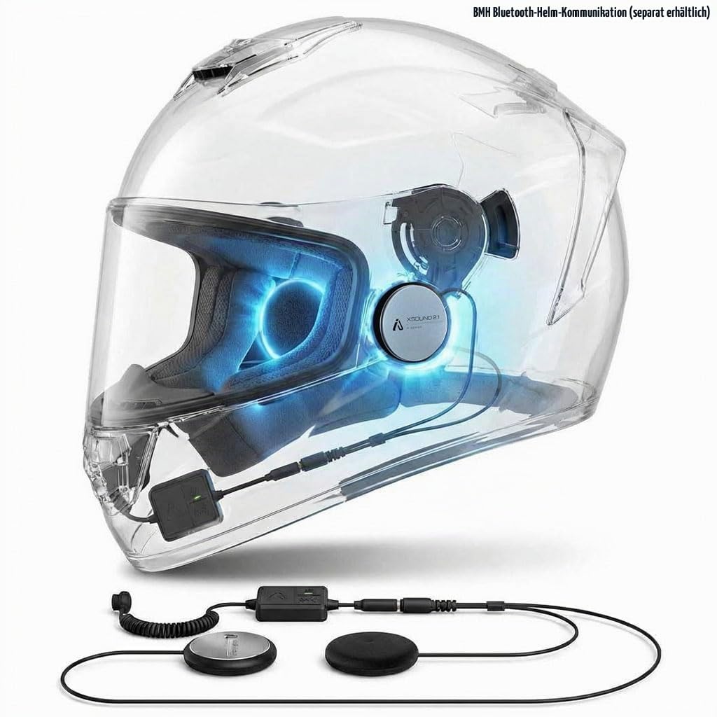 IASUS Drop-In Kopfhörer, Volle Reichweite, Audio und Bass für Helm-Kommunikatoren Mit Ohrhörer-Buchse, XSound 2.1 Lautsprecher Passen in Die Meisten Ski-, Snowboard- und Motorradhelme