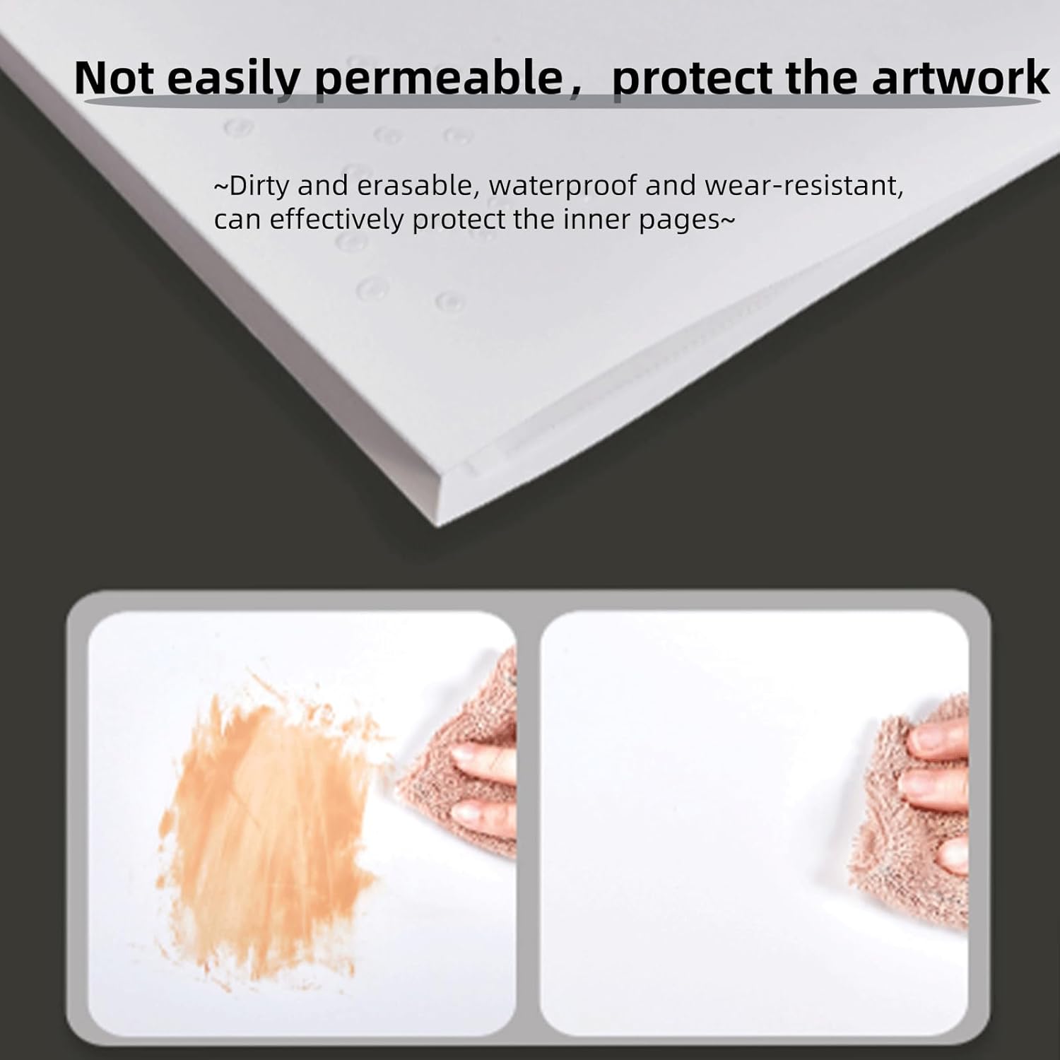 1000 Pieces Large-Capacity Storage Puzzle, Poster Storage Album with A Portable Strap That is Sturdy and Compact, 10 Transparent Pockets, Suitable for Puzzle Lovers (10 Pages Inside)