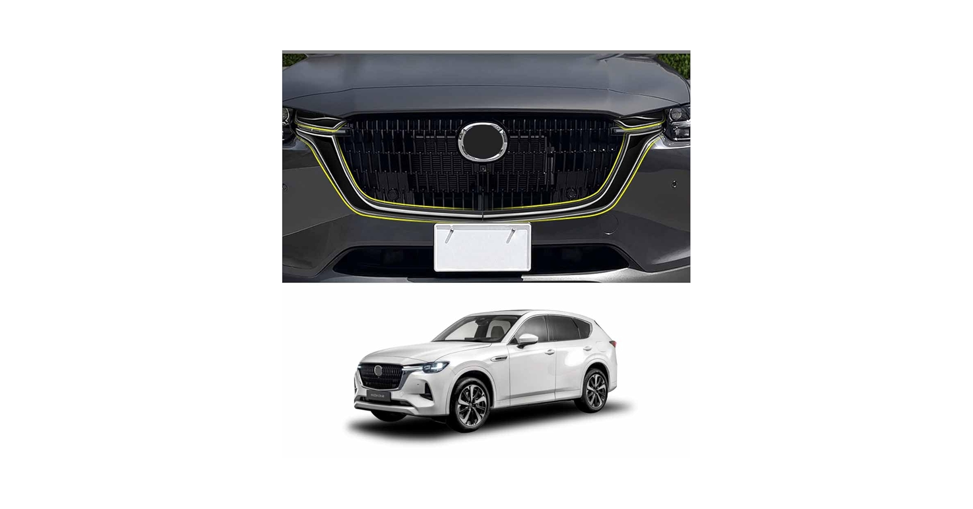 Amazon | マツダ cx-60 フロントグリルガーニッシュ グリル