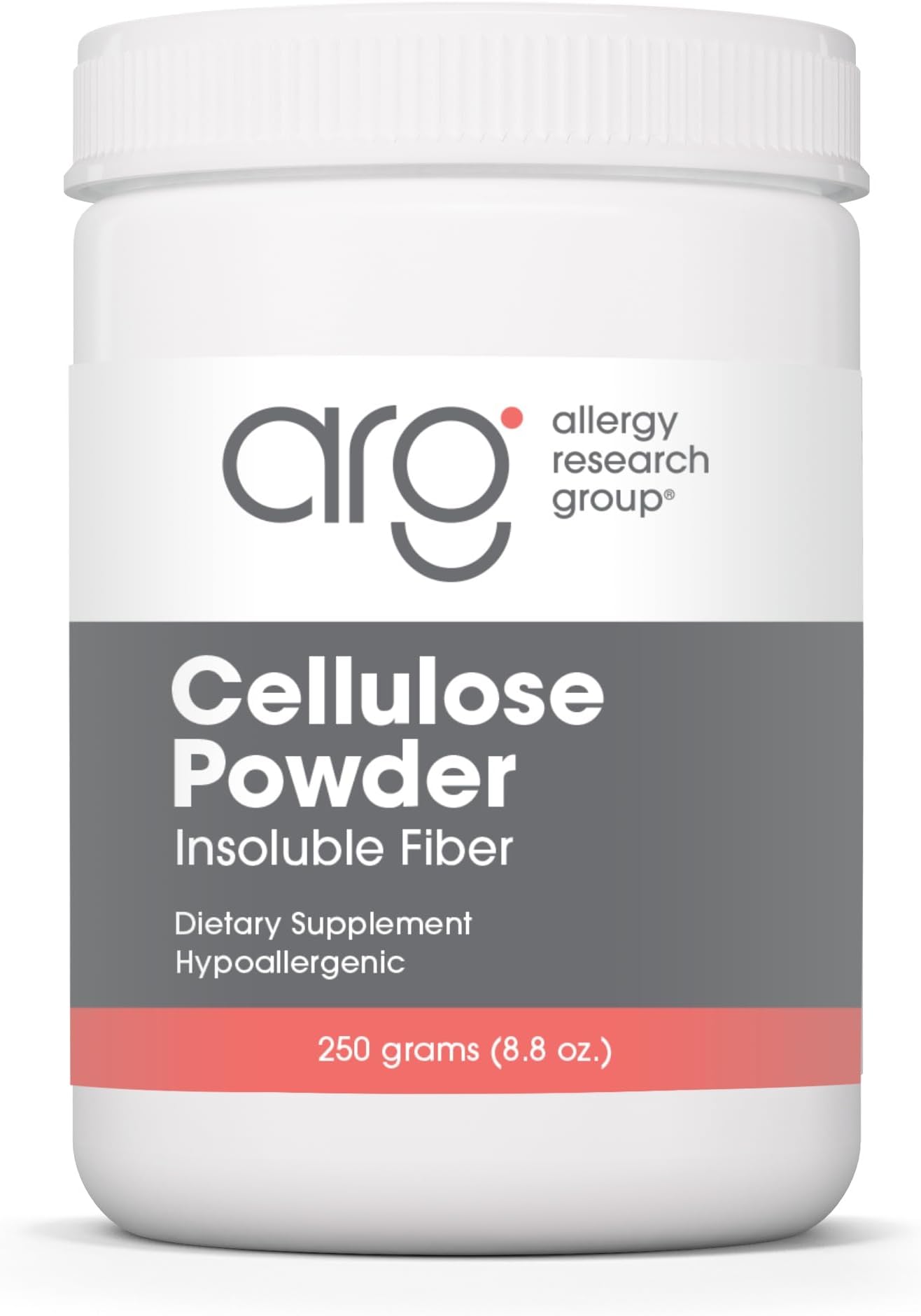 Allergy Research Group - Cellulose Powder - Insoluble Fiber, Colon Health - 250 grams (8.8 oz)