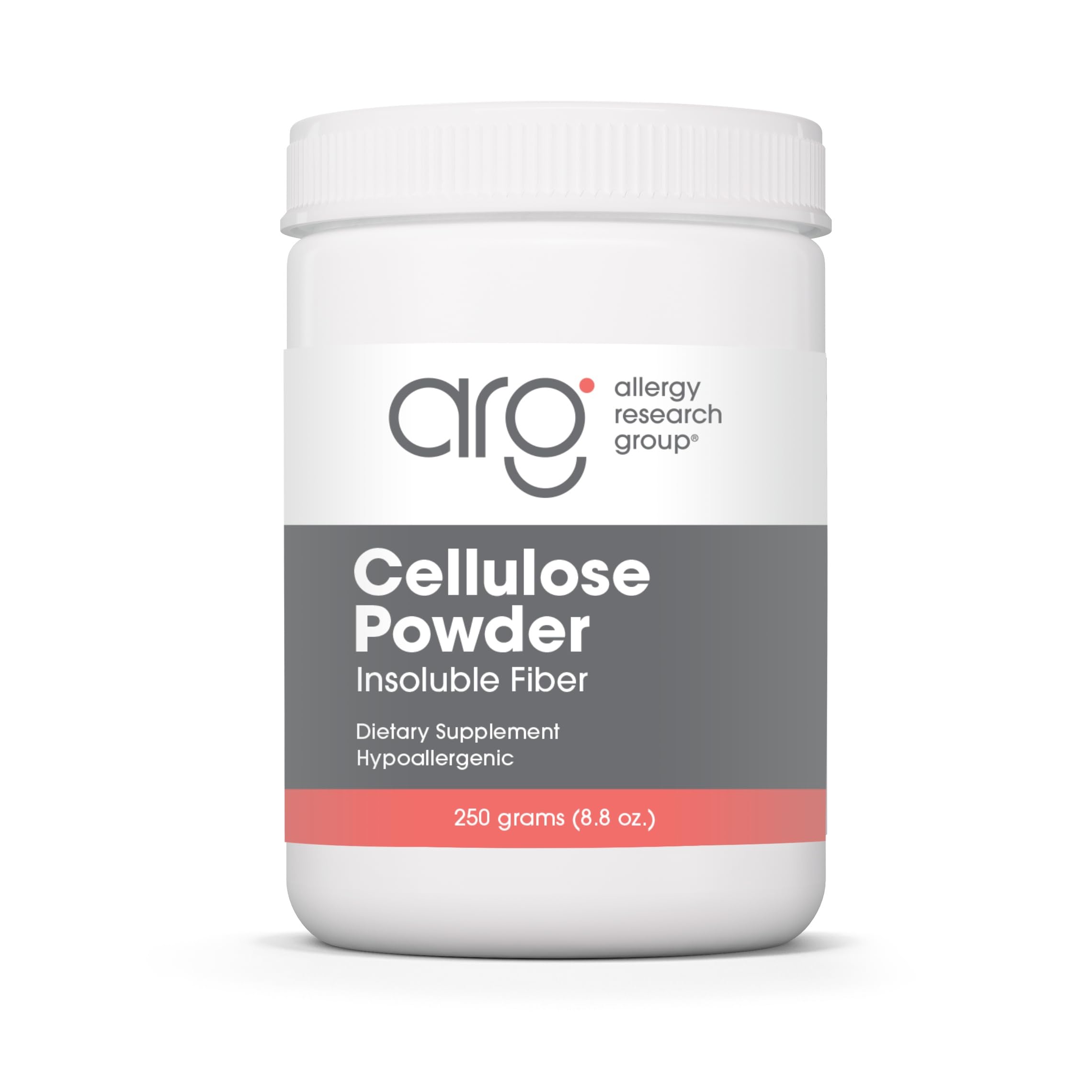 Allergy Research Group ARG Cellulose Powder Insoluble Fiber Formula, 8.8 oz