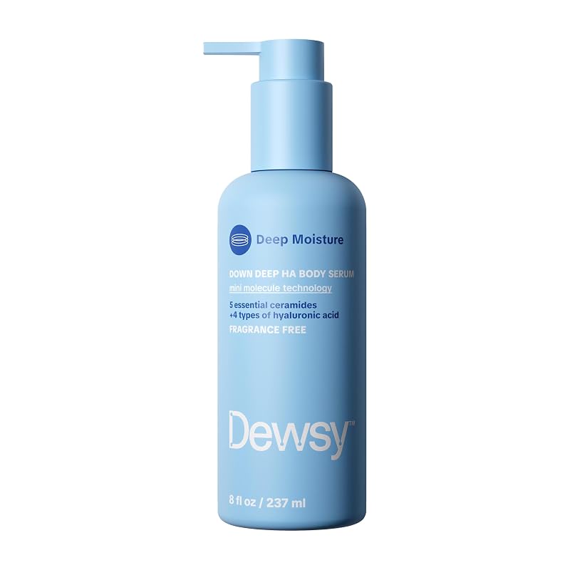 Sérum corporal com ácido hialurônico Dewsy sem fragrância, 240 mL