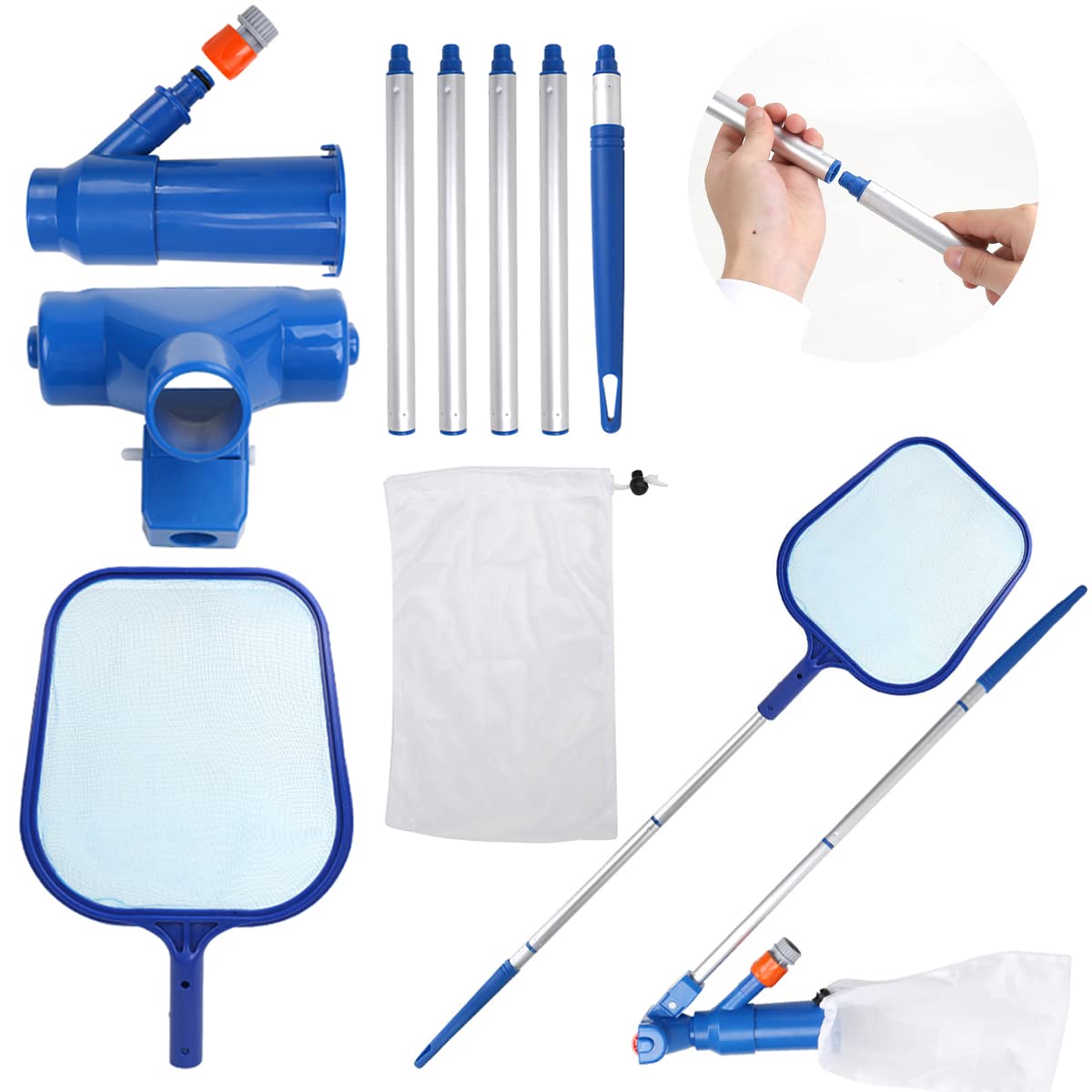 Buy VAlinks Pool Vacuums Jet Cleaner Kit with Pole Swimming Pool