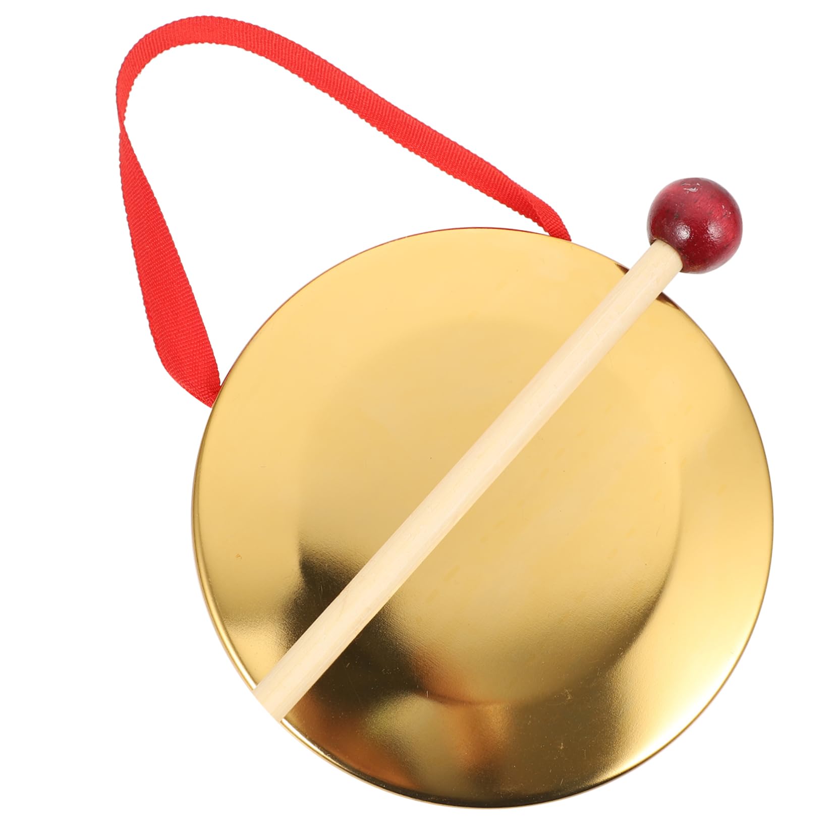 BESPORTBLE 1set Chic Copper Gong Traditional Percussion Instrument for Music Enthusiasts for Rhythm Development present for Friends Family
