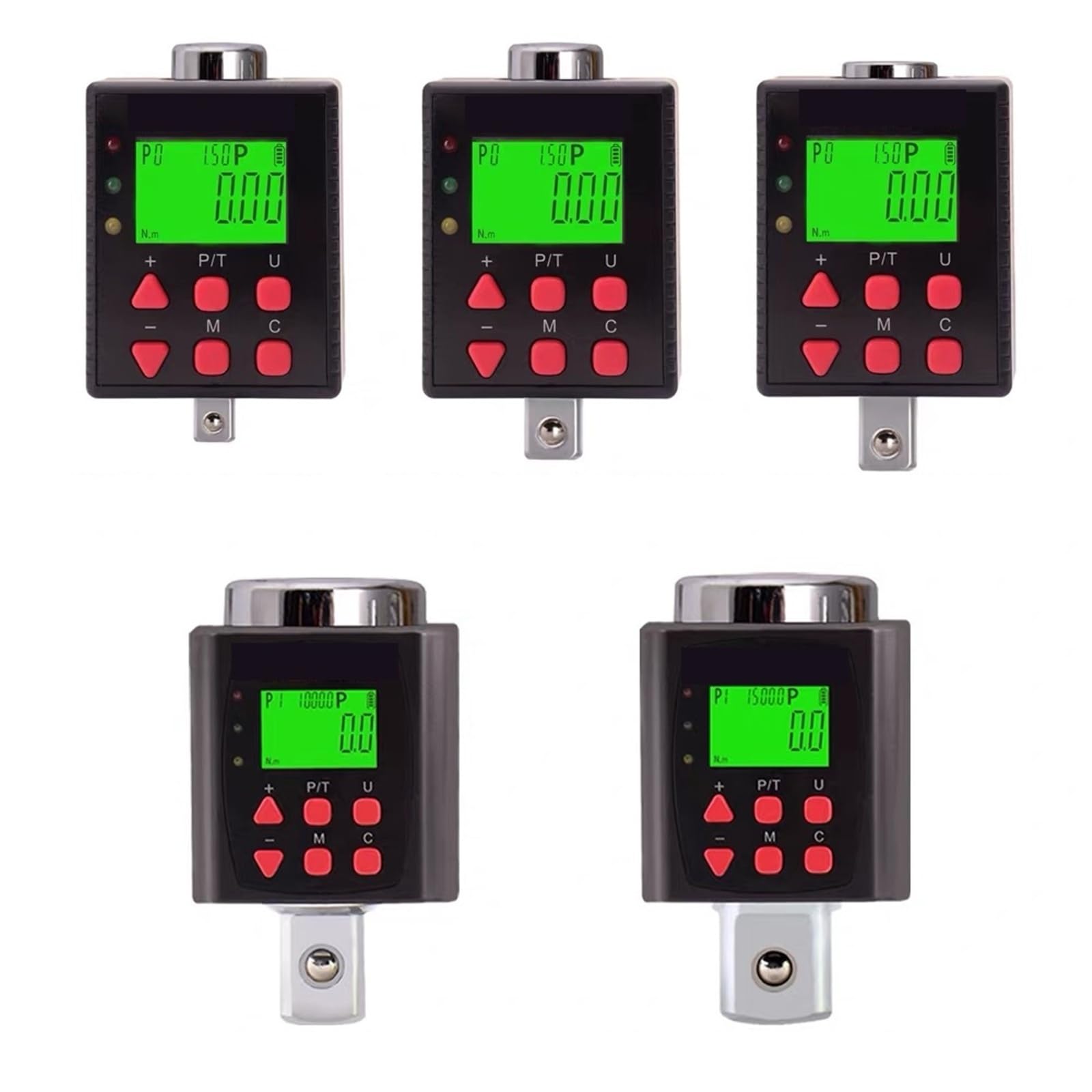Airuixi Torque0.3-30N.m Digital Torque Adapter Digital Torque Meter 0.1-340 N.m Adjustable Adapter Electronic Torque Ratchet Wrench(Torque0.3-30N.m)