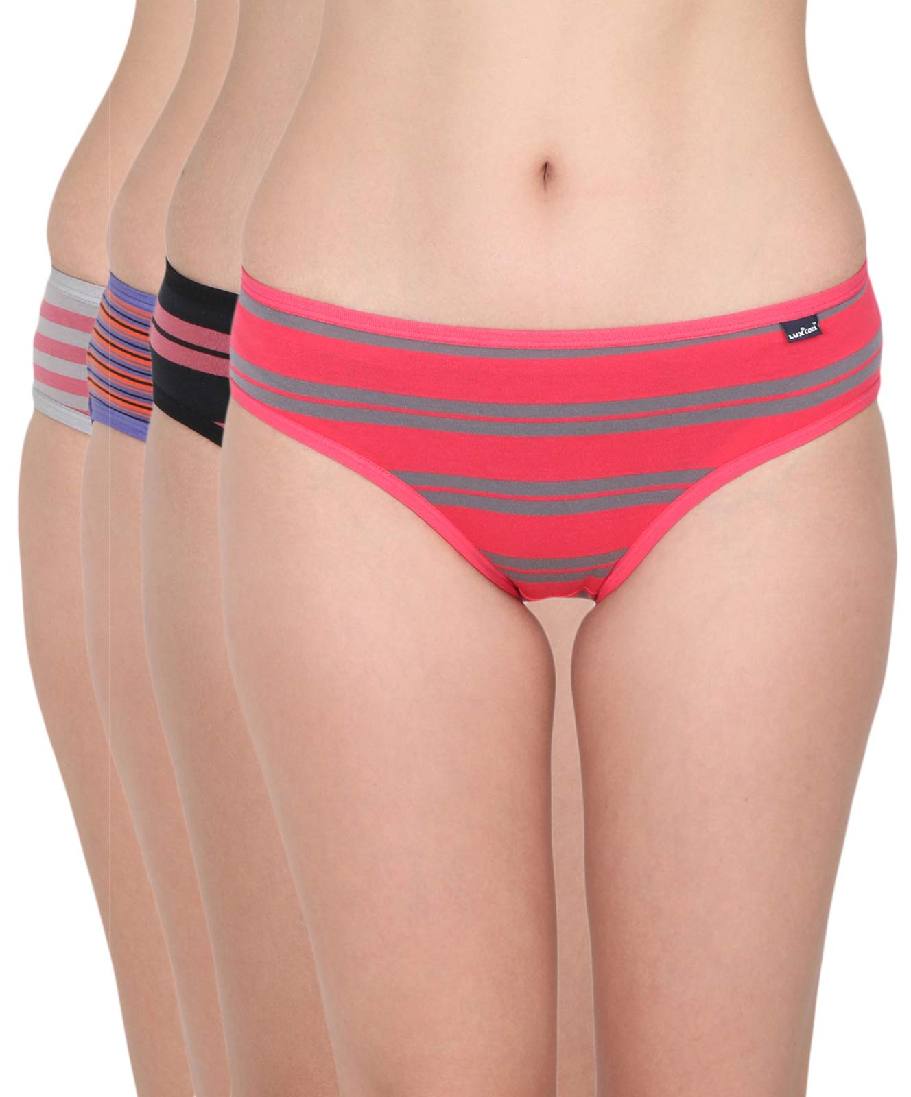 lux cozi Cotton Women's Printed Pack of 4 Hipster Panties (Colors and Prints May Vary)-picture-24